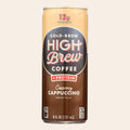 High Brew Coffee Cold Brew Coffee - Creamy Cappuccino - Case of 12 - 8 fl oz - Front