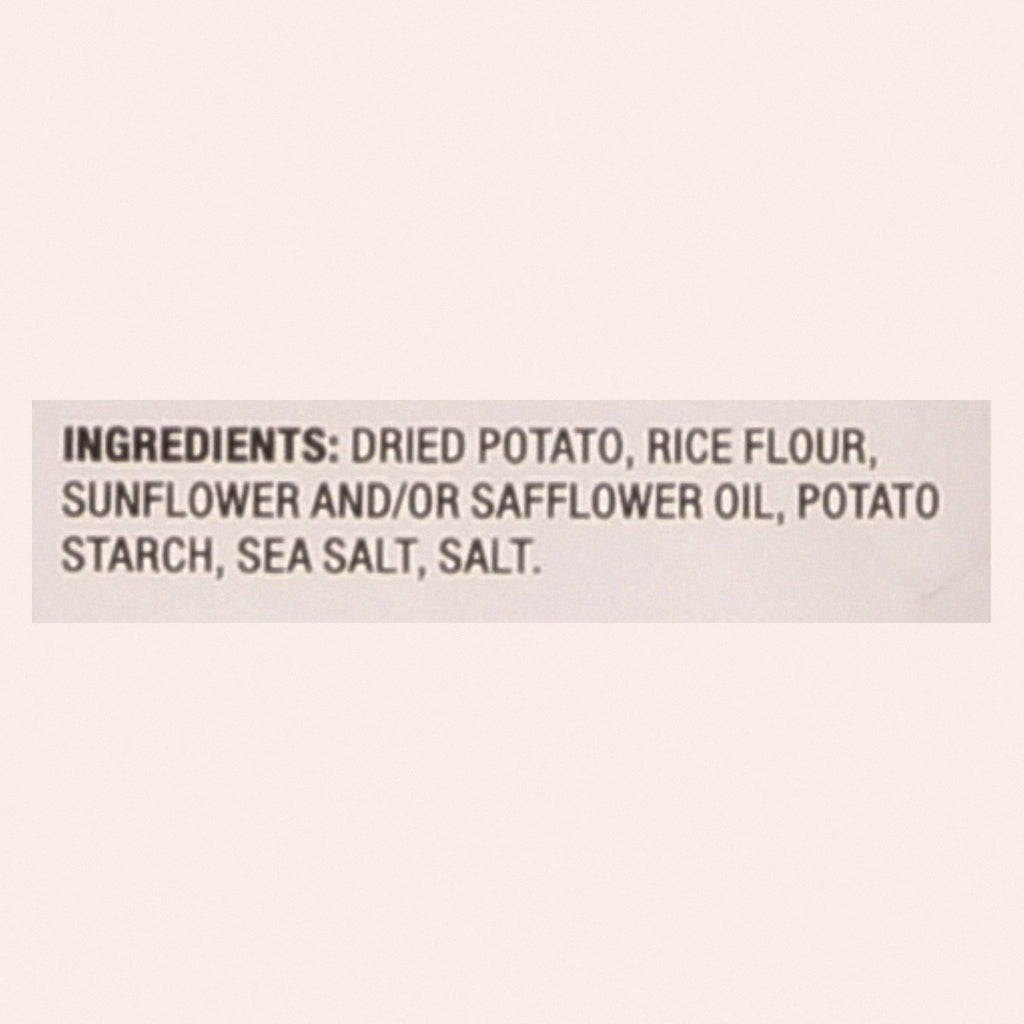 Popchips Potato Chip - Sea Salt - Case of 12 - 5 oz - Back
