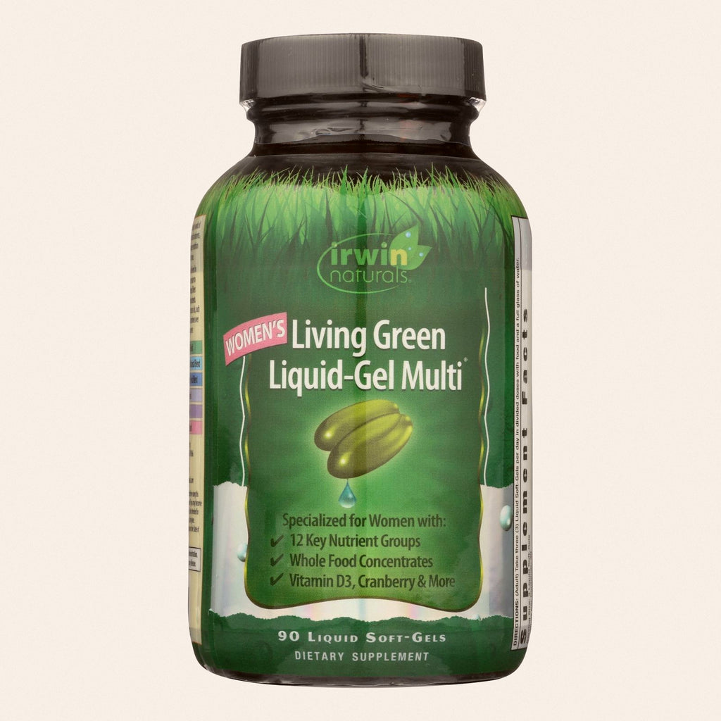 Irwin Naturals - Liquid Gel Multi Womens Living Green - EA of 1-90 SGEL - Front