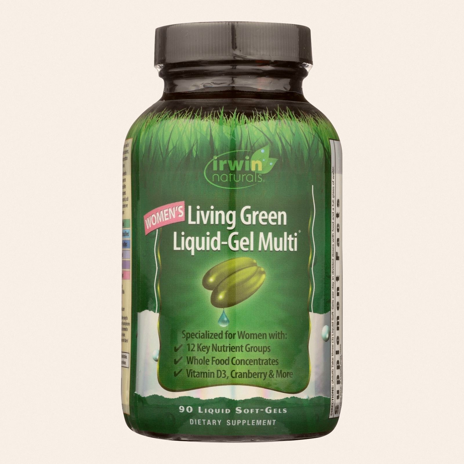 Irwin Naturals - Liquid Gel Multi Womens Living Green - EA of 1-90 SGEL - Front