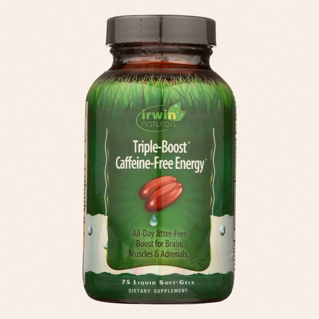 Irwin Naturals - Triple-Boost Caffeine Energy - 1 Each-75 Softgel - Front