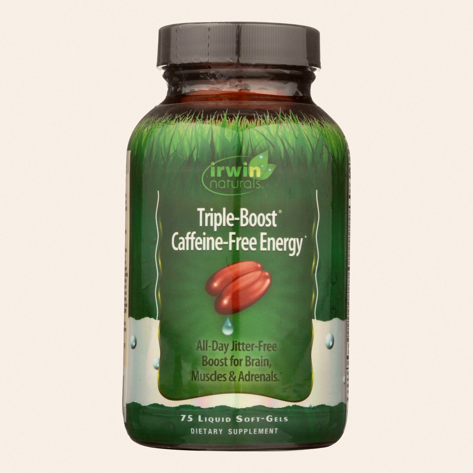 Irwin Naturals - Triple-Boost Caffeine Energy - 1 Each-75 Softgel - Front