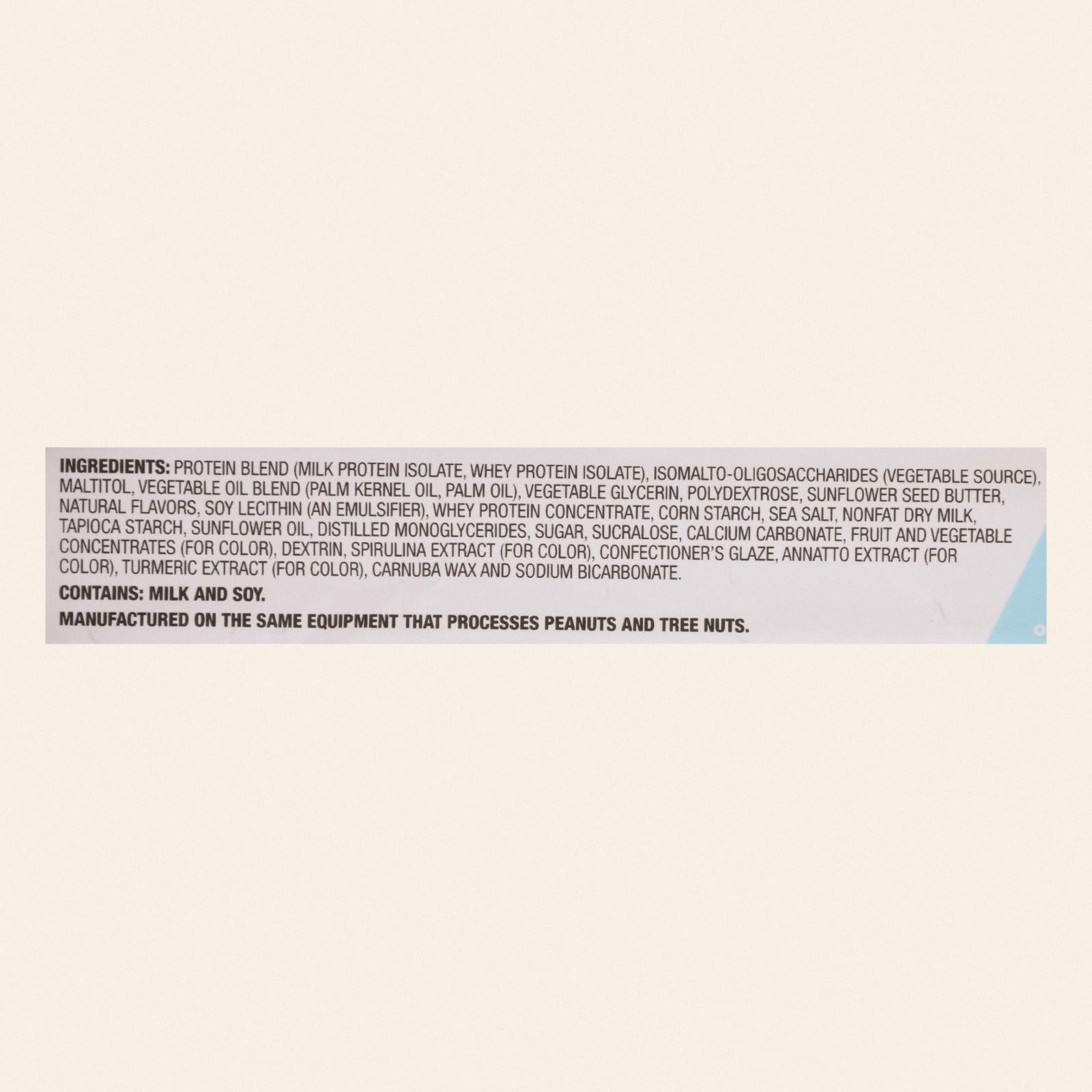 One Birthday Cake Flavored Protein Bar  - Case of 12 - 60 GRM - Back