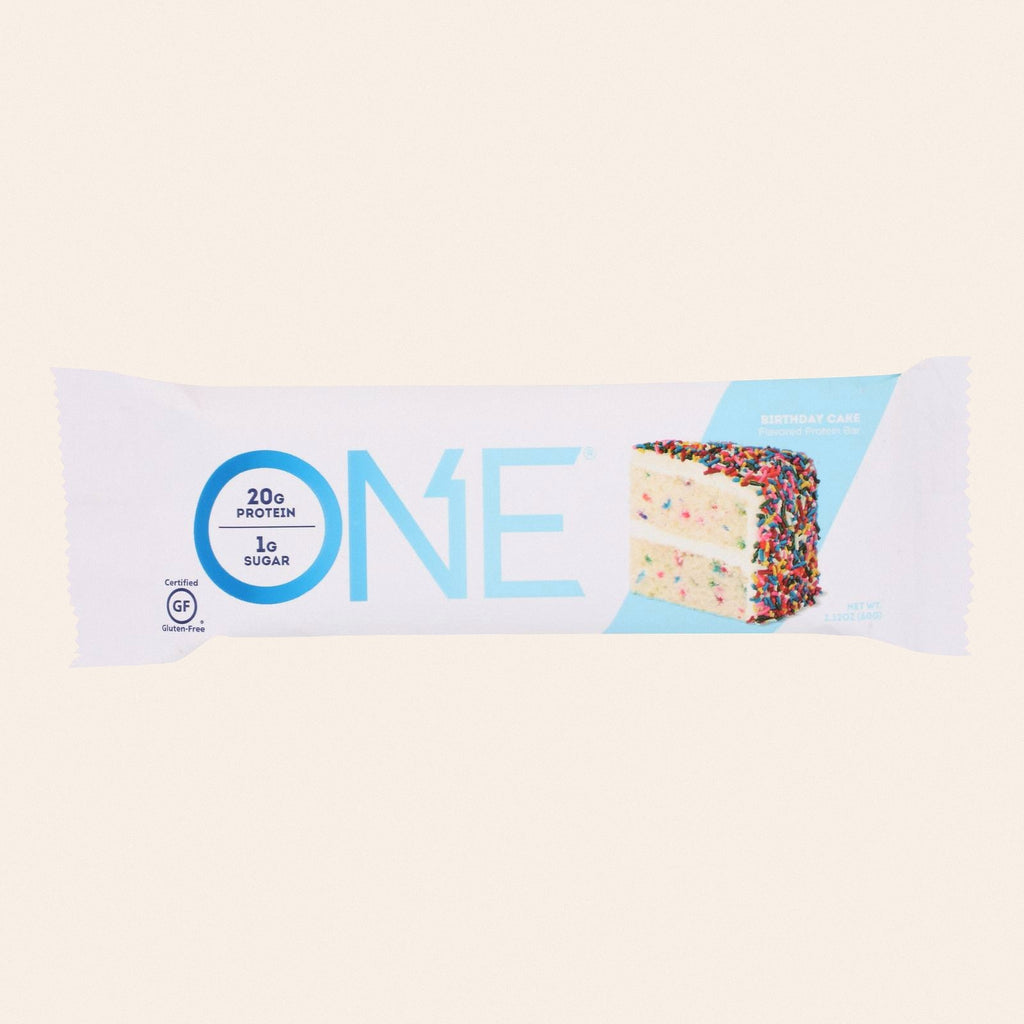 One Birthday Cake Flavored Protein Bar  - Case of 12 - 60 GRM - Front