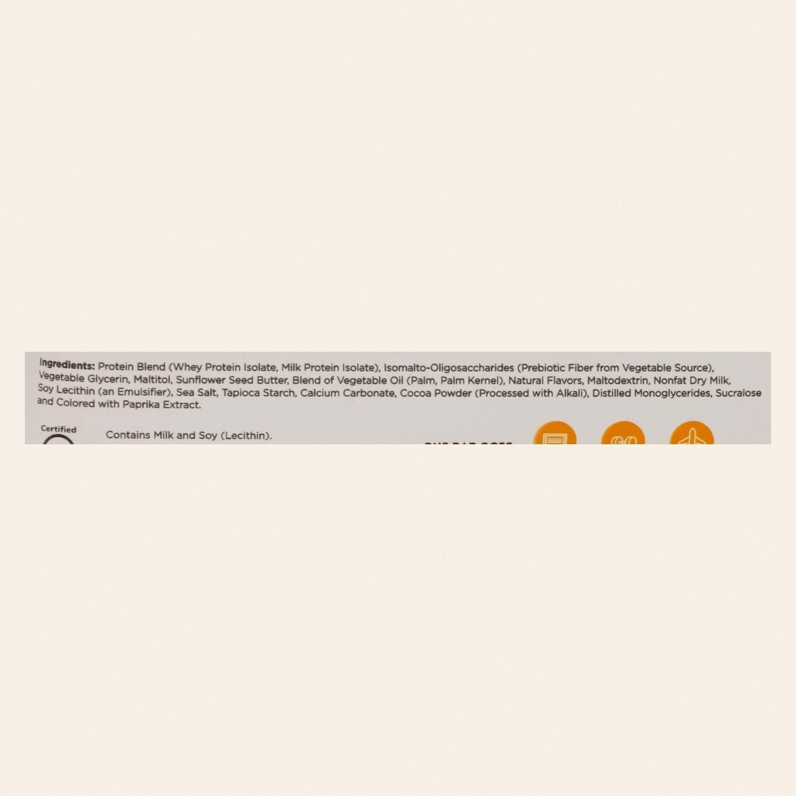 One Brands Protein Bar Maple Glazed Doughnut - Case of 12 - 60 GRM - Back