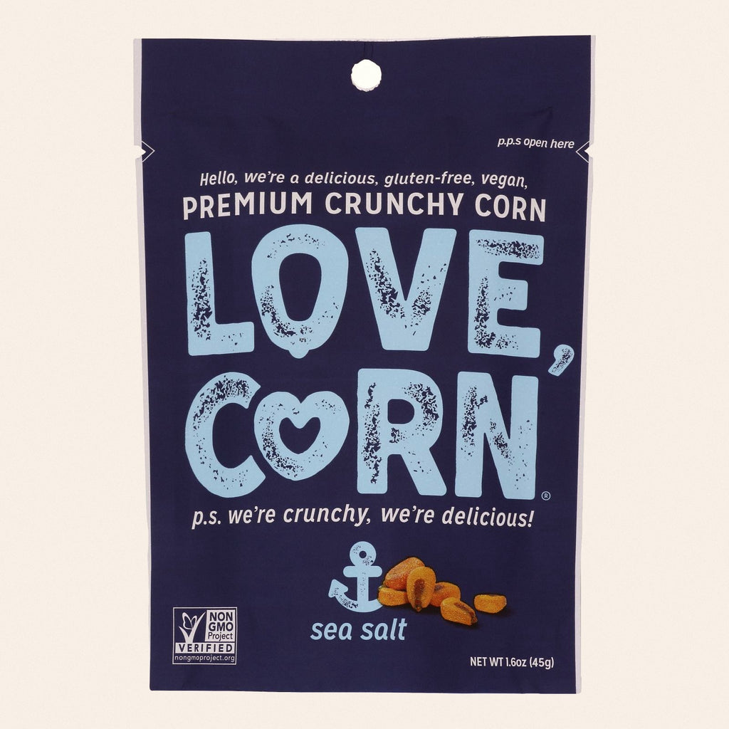 Love Corn - Roasted Corn Sea Salt - Case of 10 - 1.6 OZ - Front