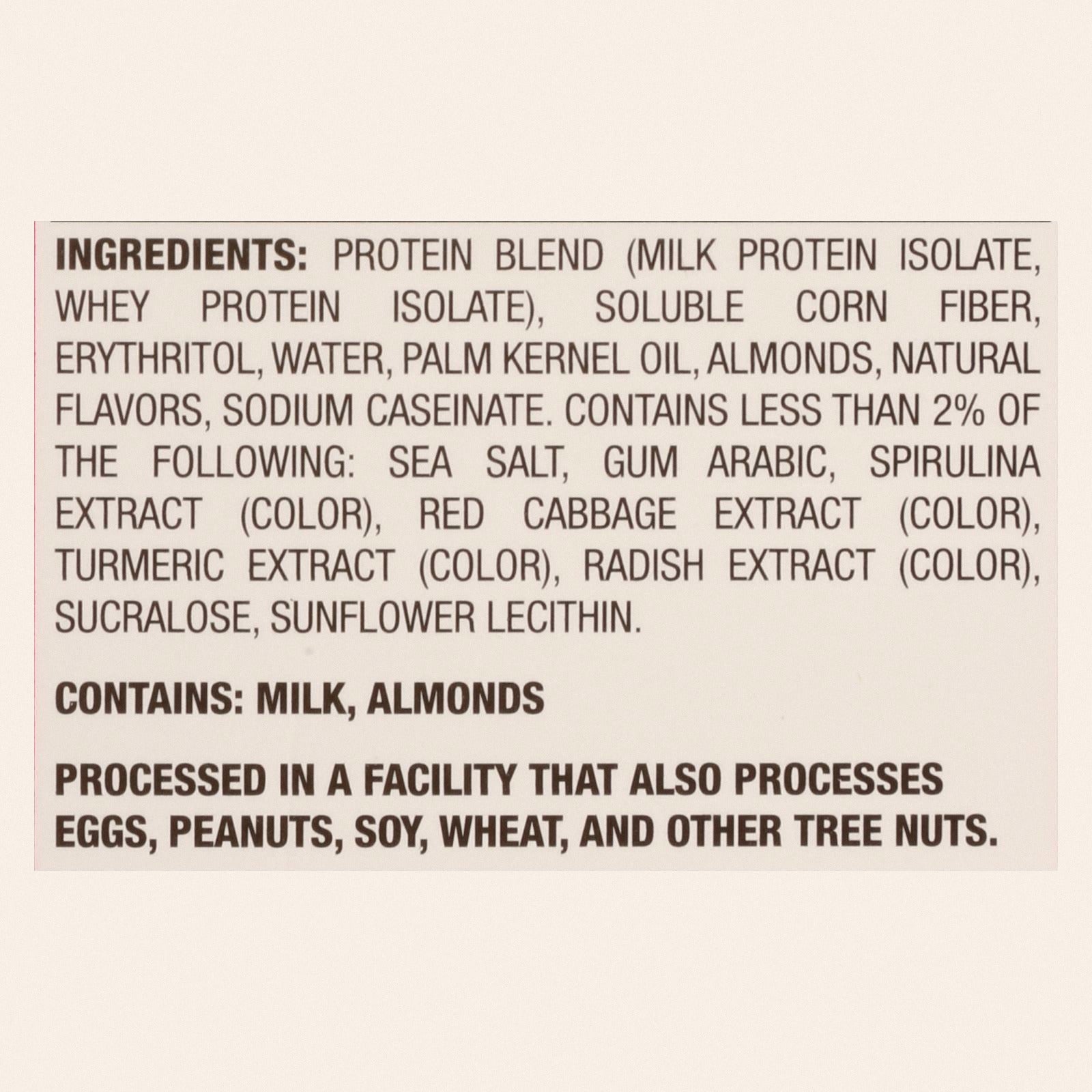 Quest Coated Protein Bar - Case of 12 - 2.12 OZ - Back