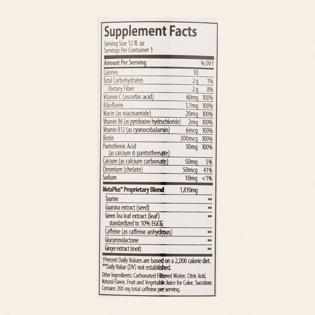 Celsius Live Fit Sparkling Watermelon Dietary Supplement  - Case of 12 - 12 FZ - Back