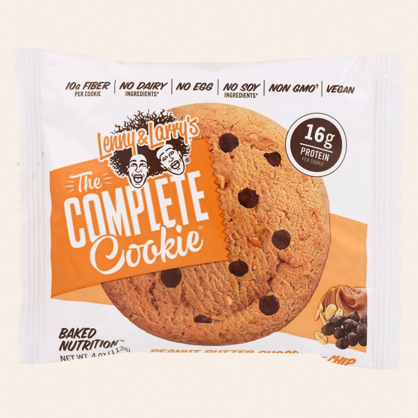Lenny & Larry's - Complete Cookie Peanut Butter Chocolate Chip - Case of 12-4 OZ - Front