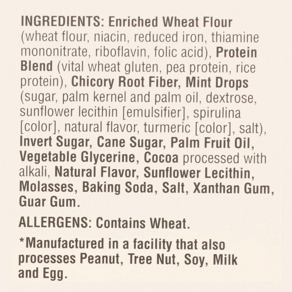 Lenny & Larry's - Complete Cookie Chocolate Mint - Case of 12-4 OZ - Back