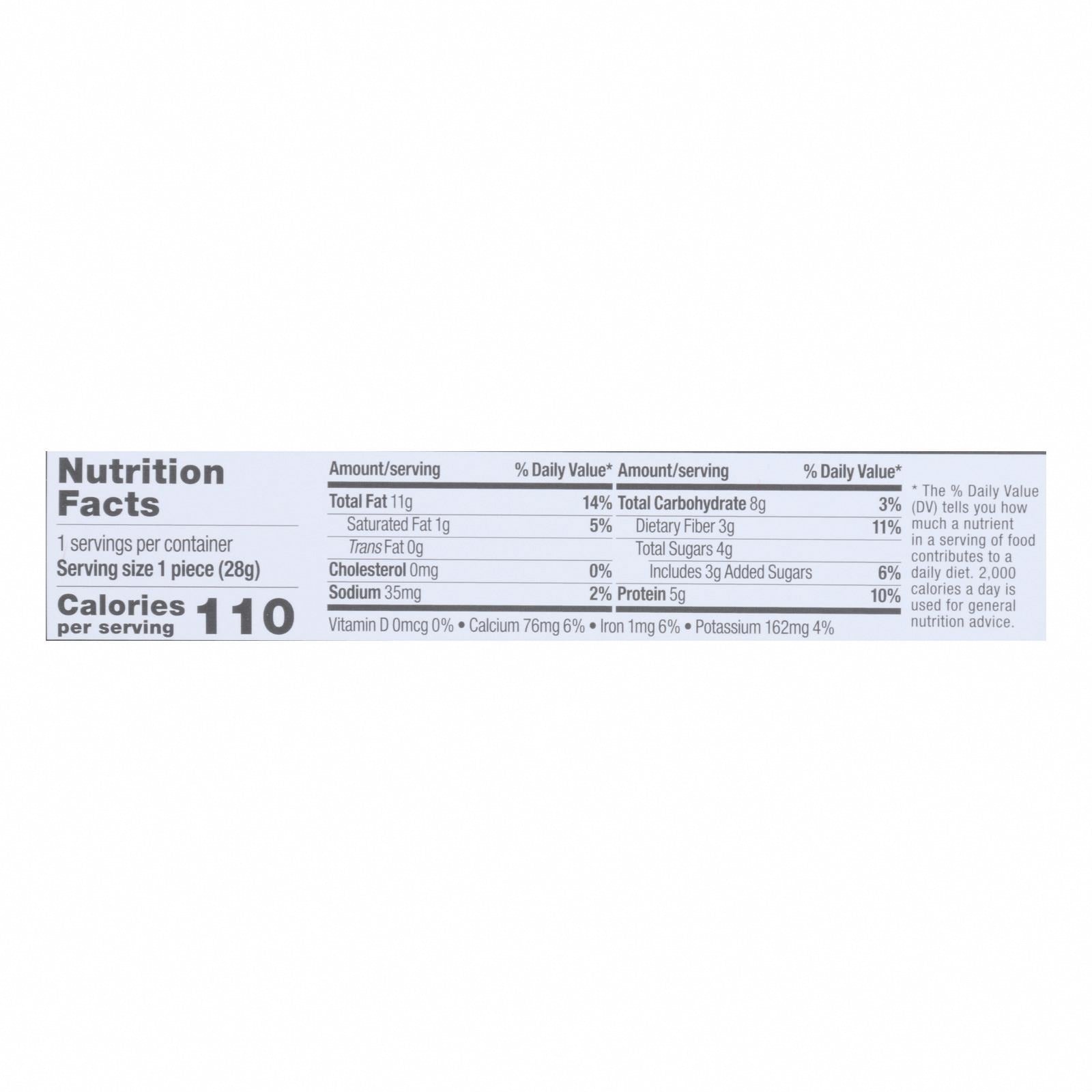 Tosi - Super Bites Almond - Case of 12 - 1 OZ - Nutrition Facts