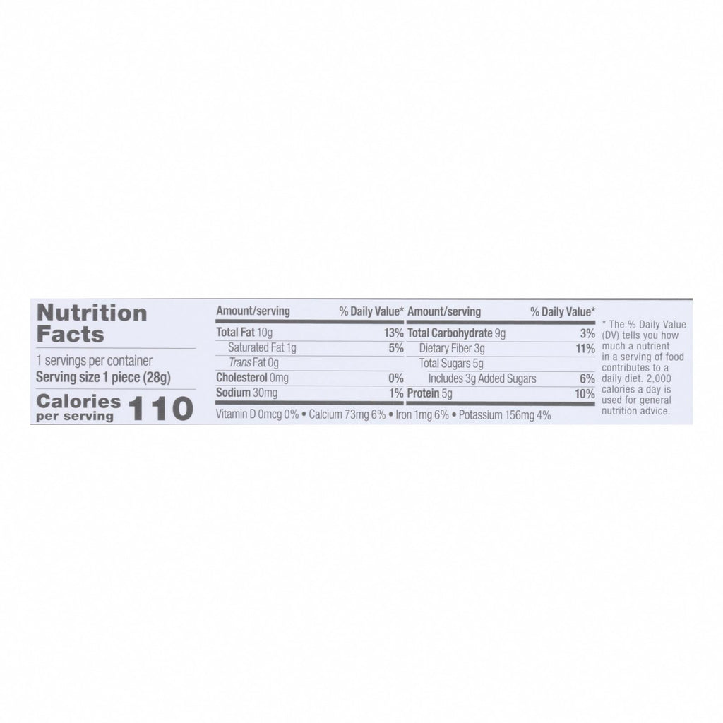Tosi - Super Bites Blueberry Almond - Case of 12 - 1 OZ - Nutrition Facts