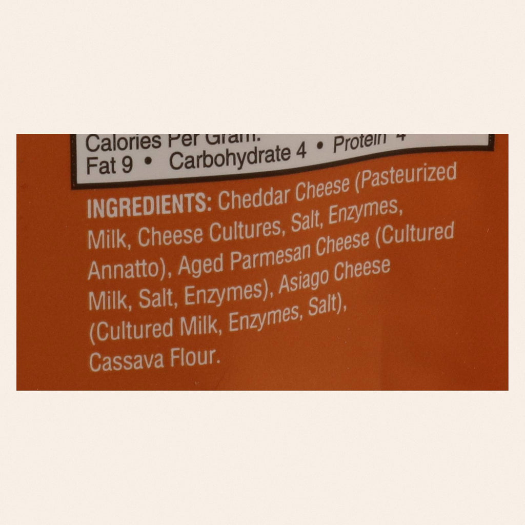 Parmesan Crisps - Parmesan Crisps Cheddar - Case of 12 - 1.75 OZ - Back