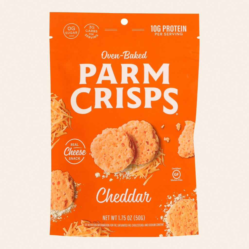 Parmesan Crisps - Parmesan Crisps Cheddar - Case of 12 - 1.75 OZ - Front