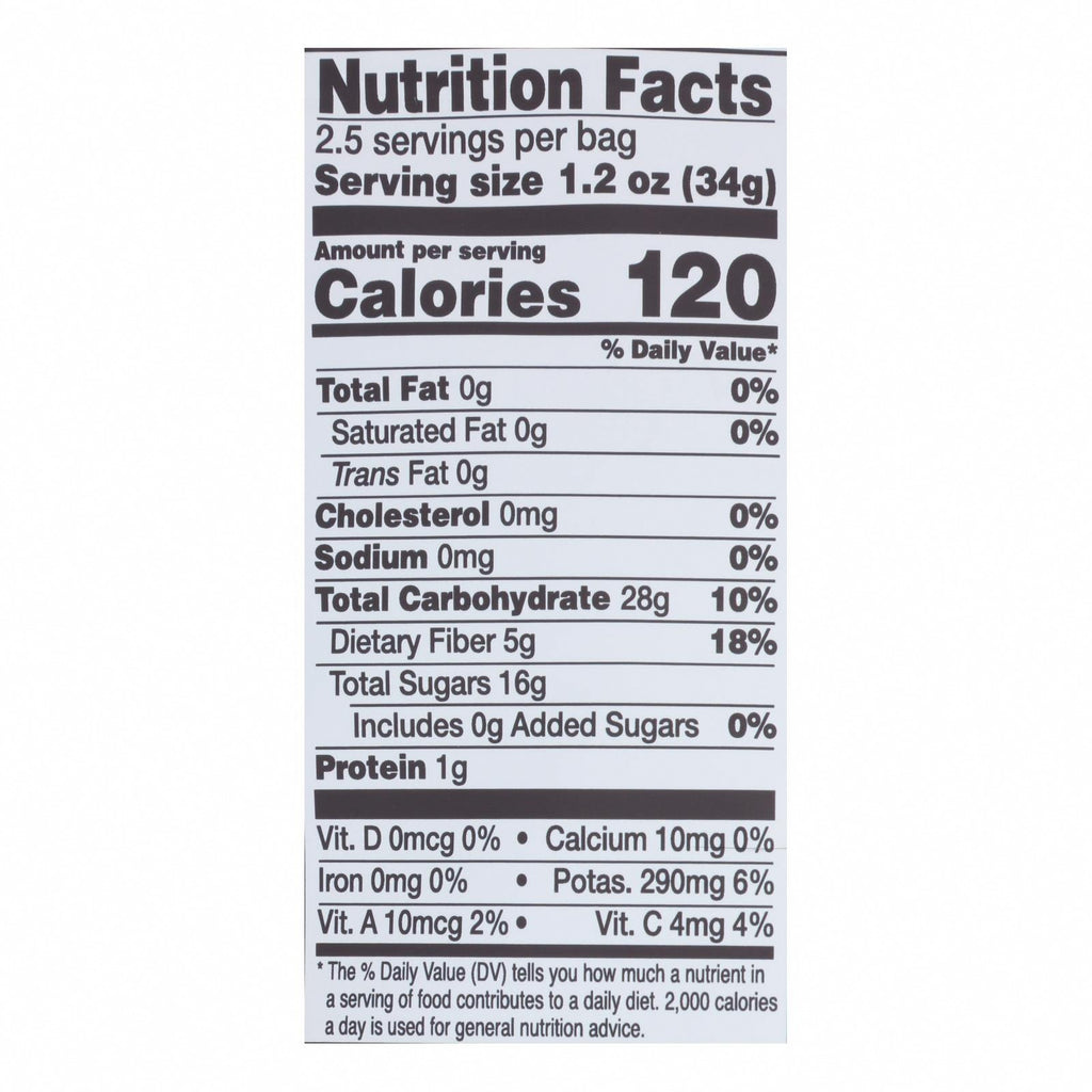 Rind Snacks - Dried Fruit Blend Orchard - Case of 12 - 3 OZ - Nutrition Facts