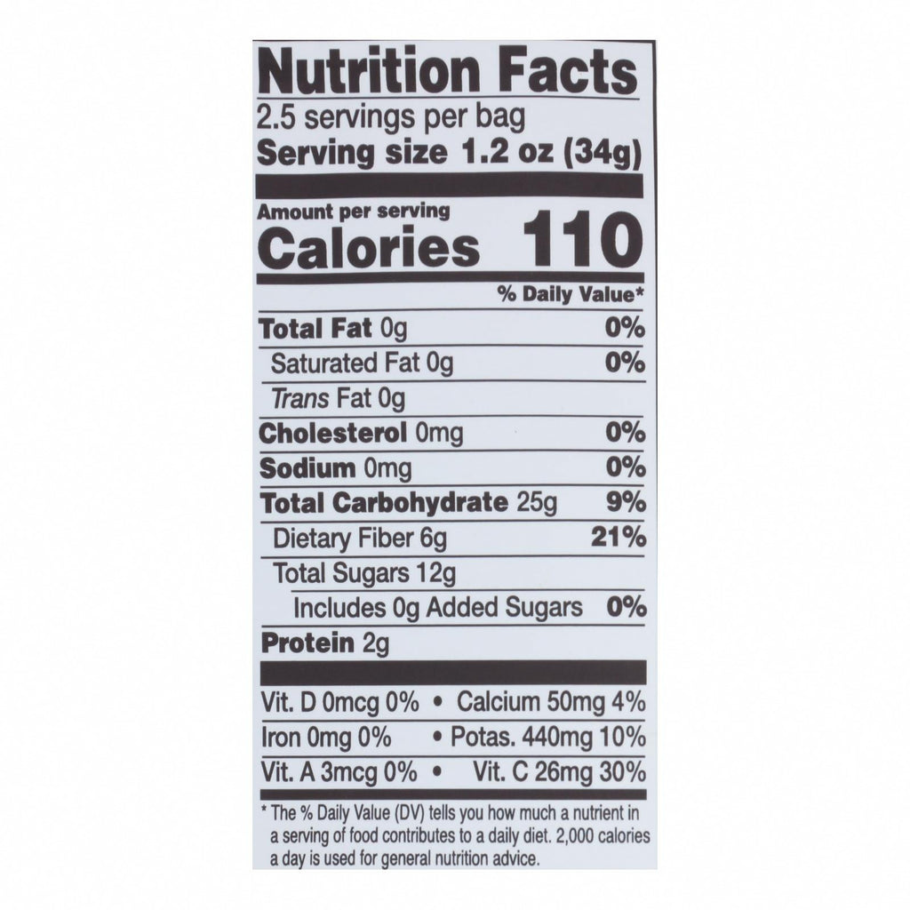Rind Snacks - Dried Fruit Blend Tropical - Case of 12 - 3 OZ - Nutrition Facts
