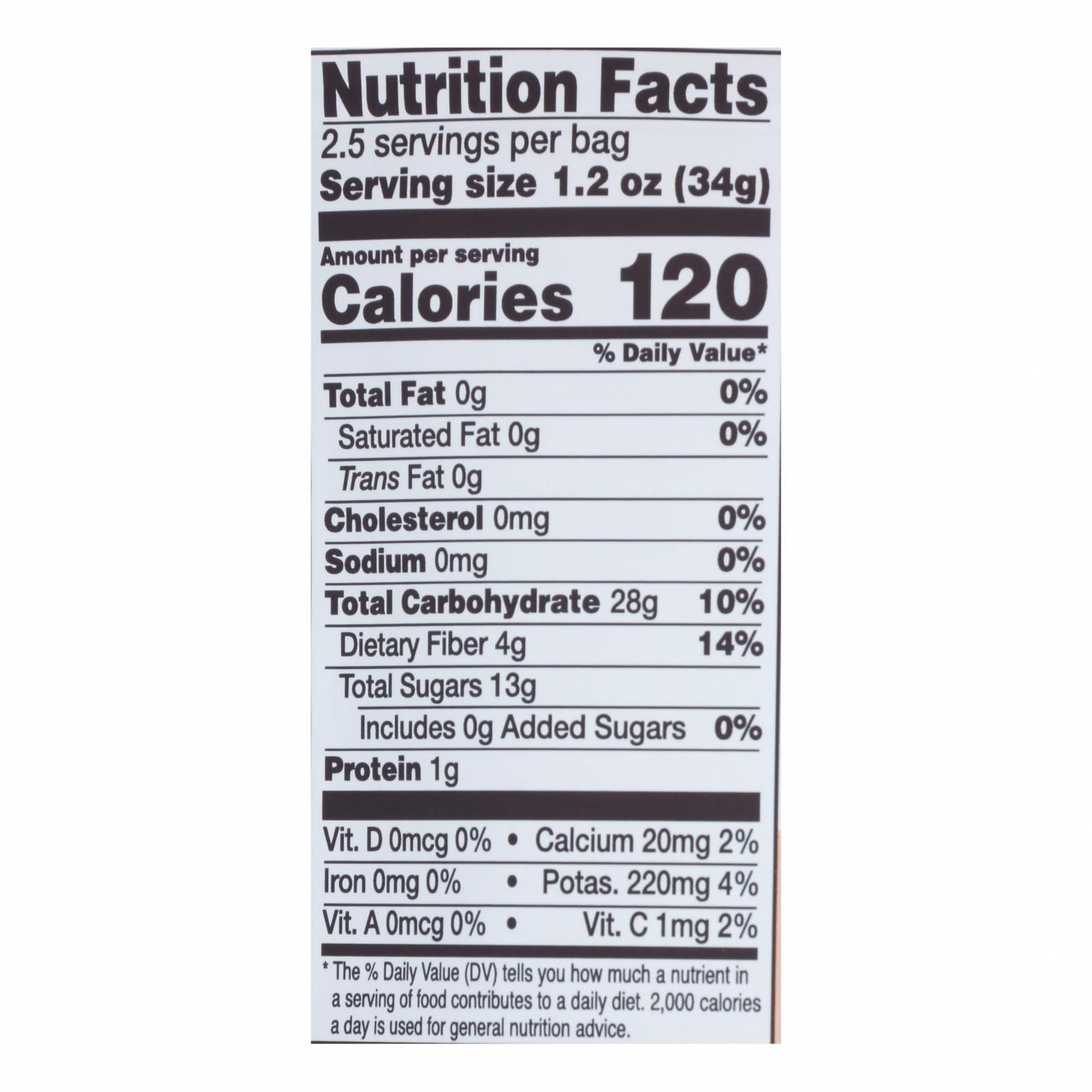 Rind Snacks - Dried Fruit Blend Strawberry-Peary - Case of 12 - 3 OZ - Nutrition Facts