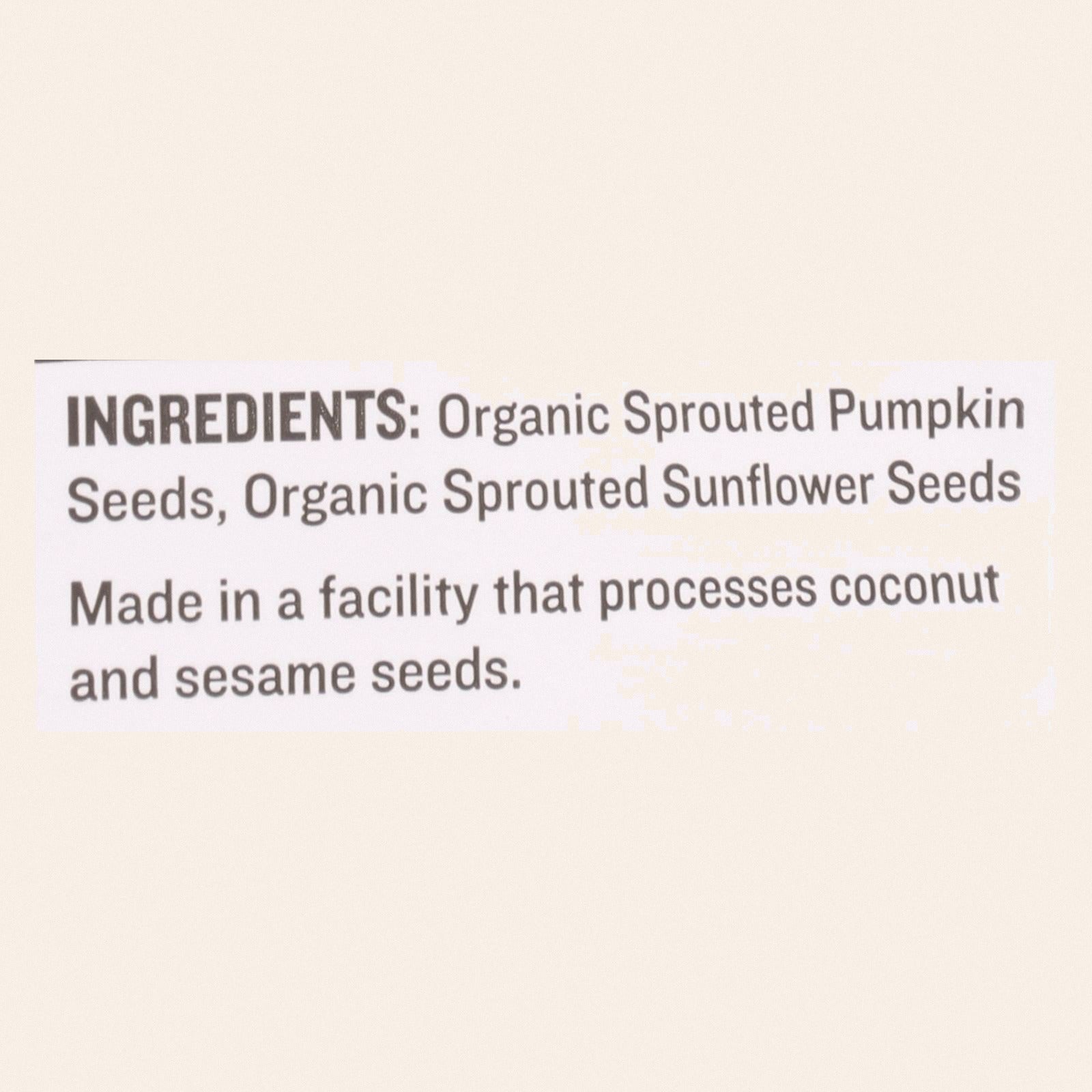 Go Raw Sprouted Seeds, Sprouted Super Simple - Case of 6 - 14 OZ - Back