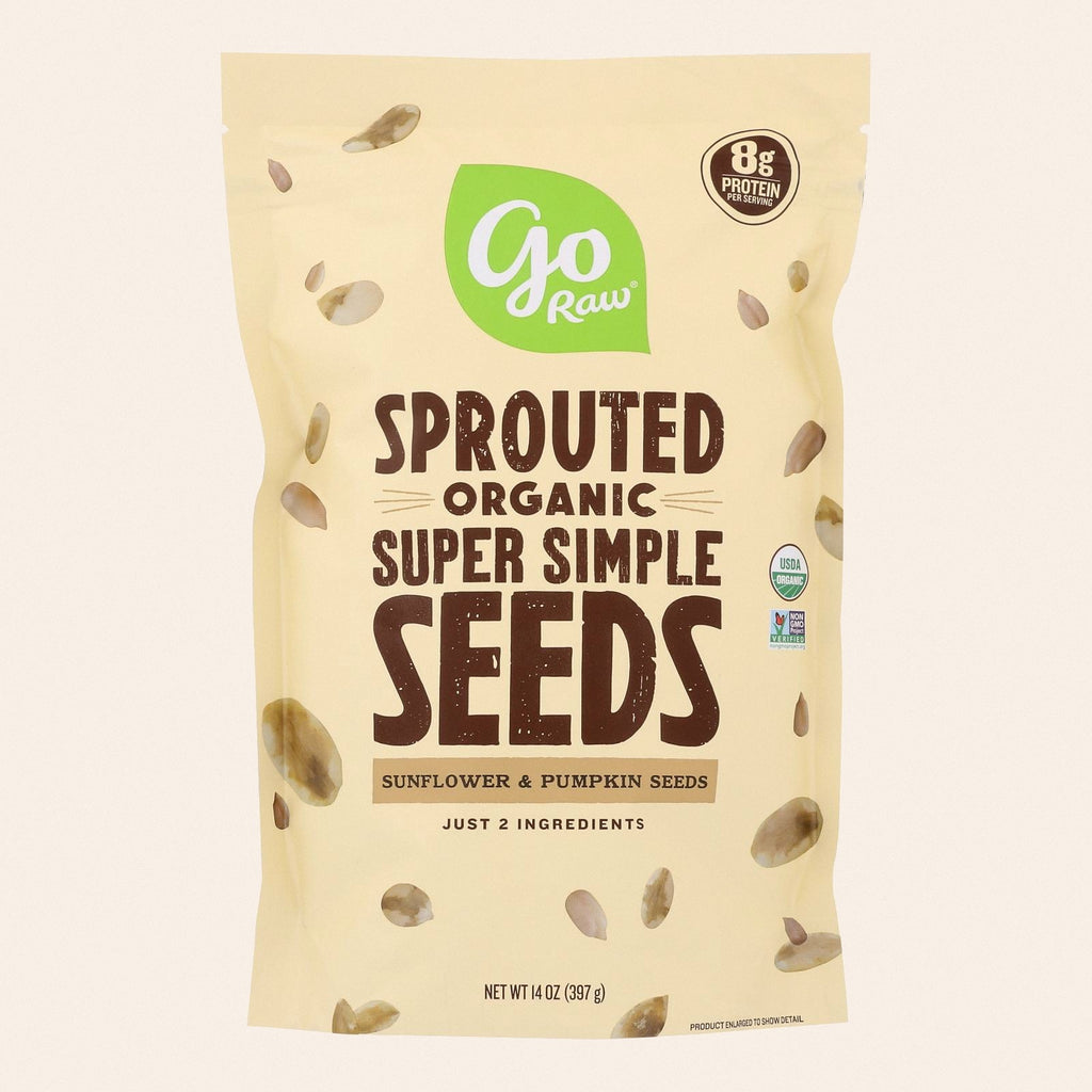 Go Raw Sprouted Seeds, Sprouted Super Simple - Case of 6 - 14 OZ - Front