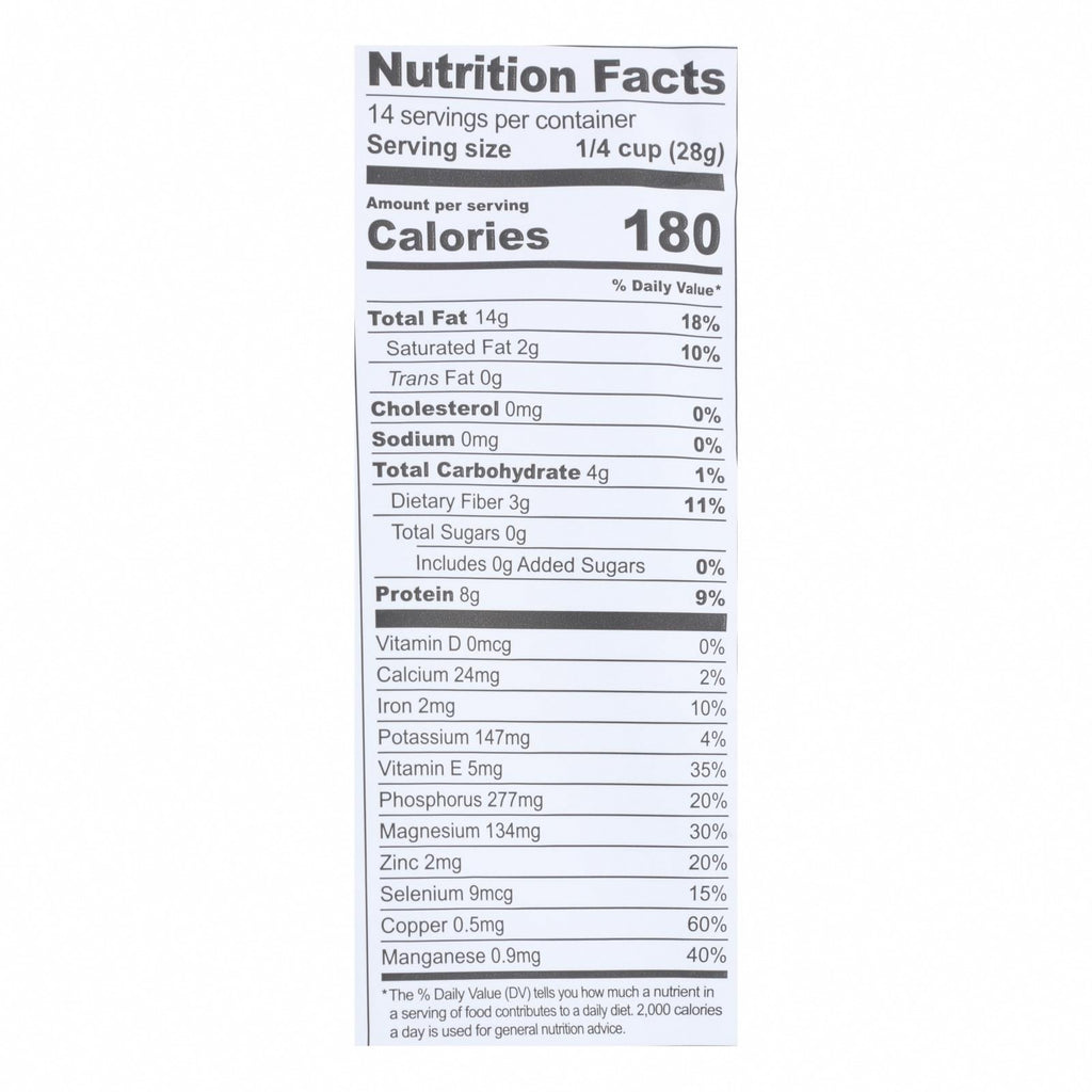 Go Raw Sprouted Seeds, Sprouted Super Simple - Case of 6 - 14 OZ - Nutrition Facts