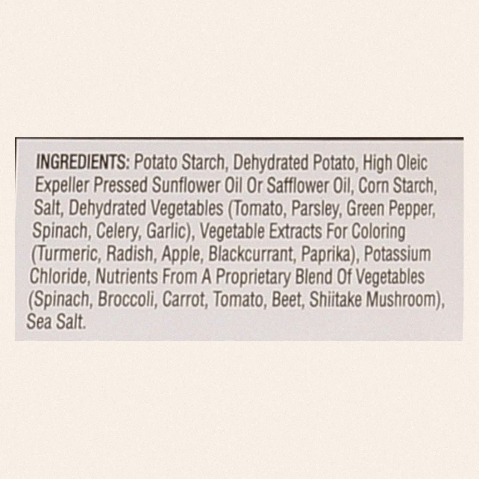 Good Health Sea Salt Veggie Straws - Case of 10 - 6.25 OZ - Back