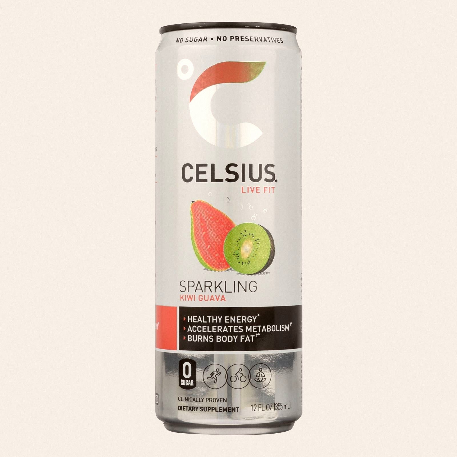 Celsius Inc. - Drink Sparkling Guava Kiwi - Case of 12 - 12 FZ - Front