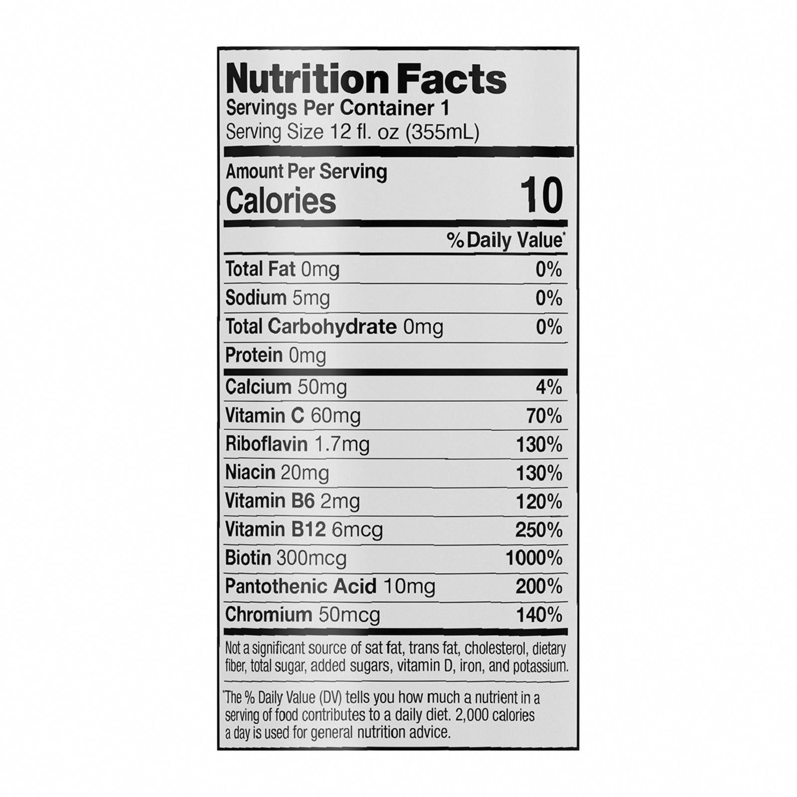 Celsius Inc. - Drink Sparkling Apple Pear - Case of 12 - 12 FZ - Nutrition Facts