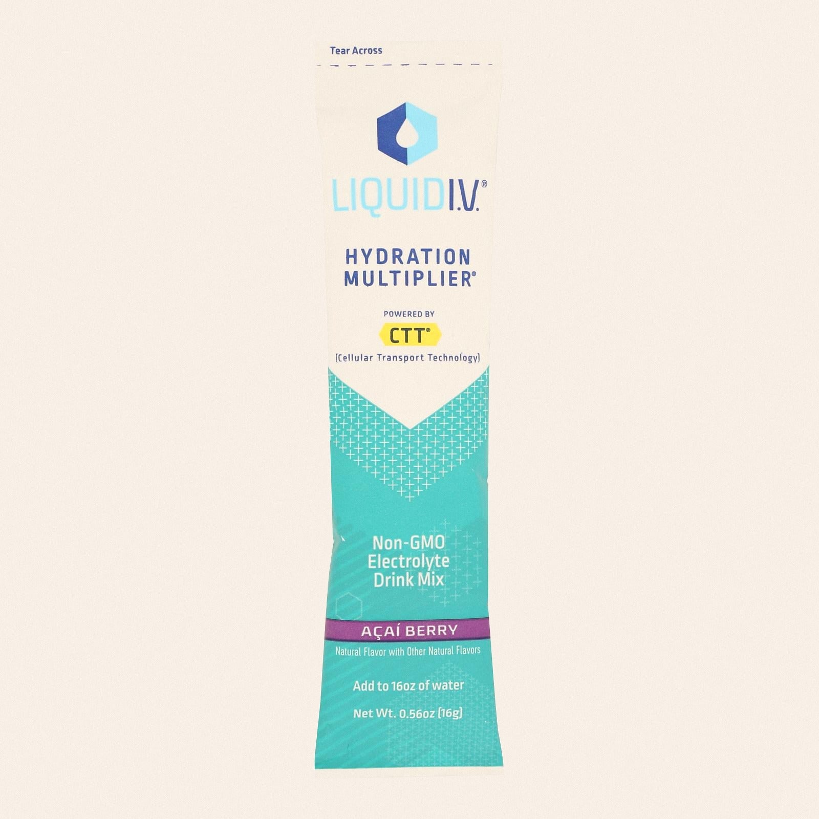 Liquid I.V. - Drink Mix Acai Berry Single - Case of 8 - .56 OZ - Front