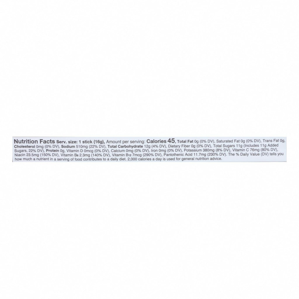 Liquid I.V. - Drink Mix Acai Berry Single - Case of 8 - .56 OZ - Nutrition Facts