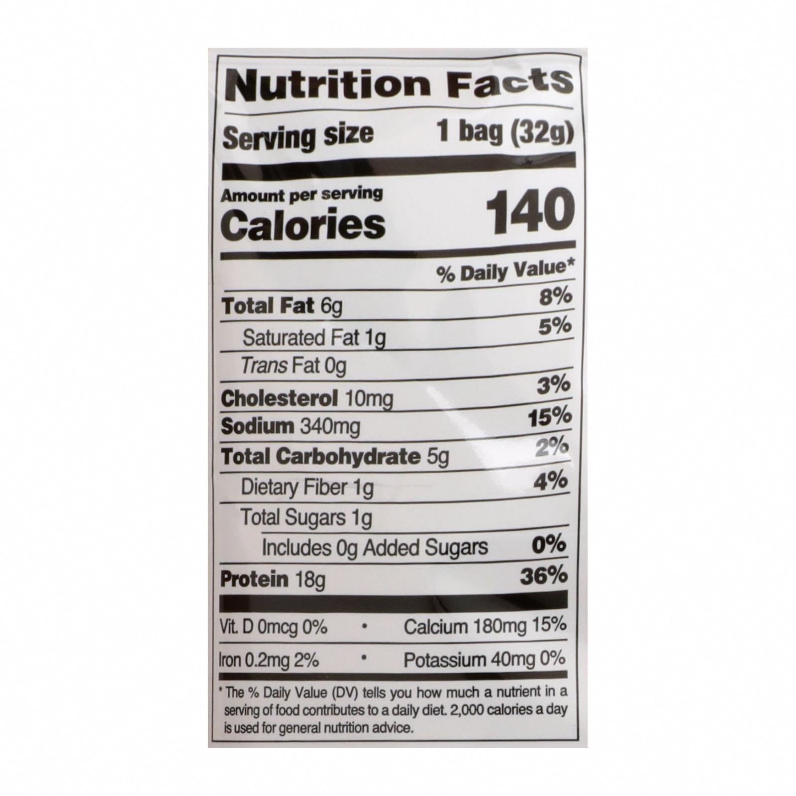 Quest® Nacho Cheese Tortilla Style Protein Chips, Nacho Cheese - Case of 8 - 1.1 OZ - Nutrition Facts
