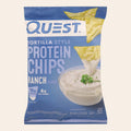 Quest Nutrition Ranch Tortilla Style Protein Chips, Ranch - Case of 8 - 1.1 OZ - Front