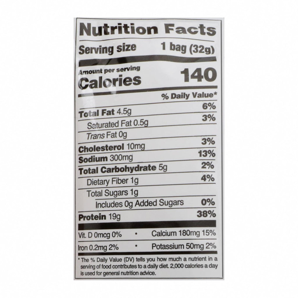 Quest Nutrition Ranch Tortilla Style Protein Chips, Ranch - Case of 8 - 1.1 OZ - Nutrition Facts