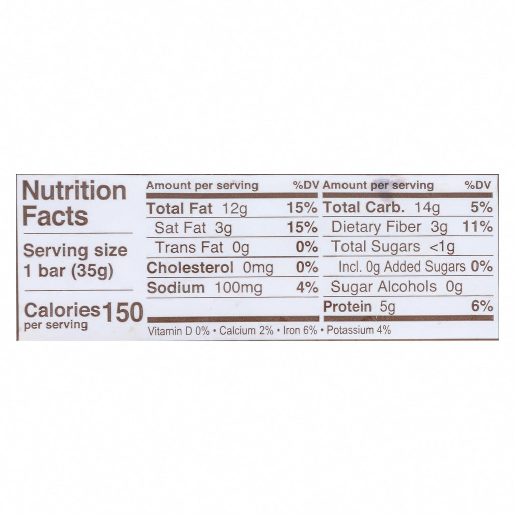 Munk Pack - Keto Nut & Seed Peanut Butter Dark Chocolate - Case of 12 - 1.23 OZ - Nutrition Facts