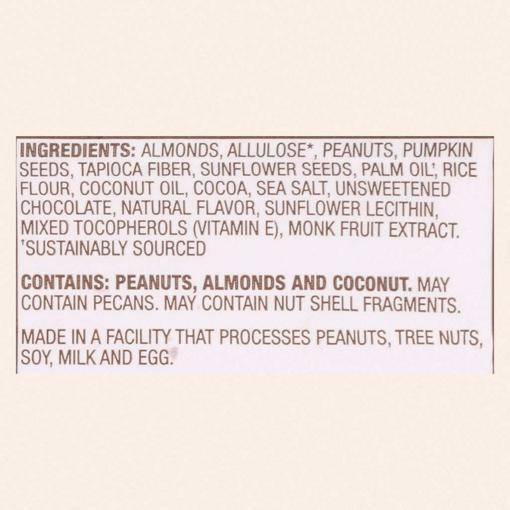 Munk Pack - Keto Nut & Seed Sea Salt Dark Chocolate - Case of 12 - 1.23 OZ - Back