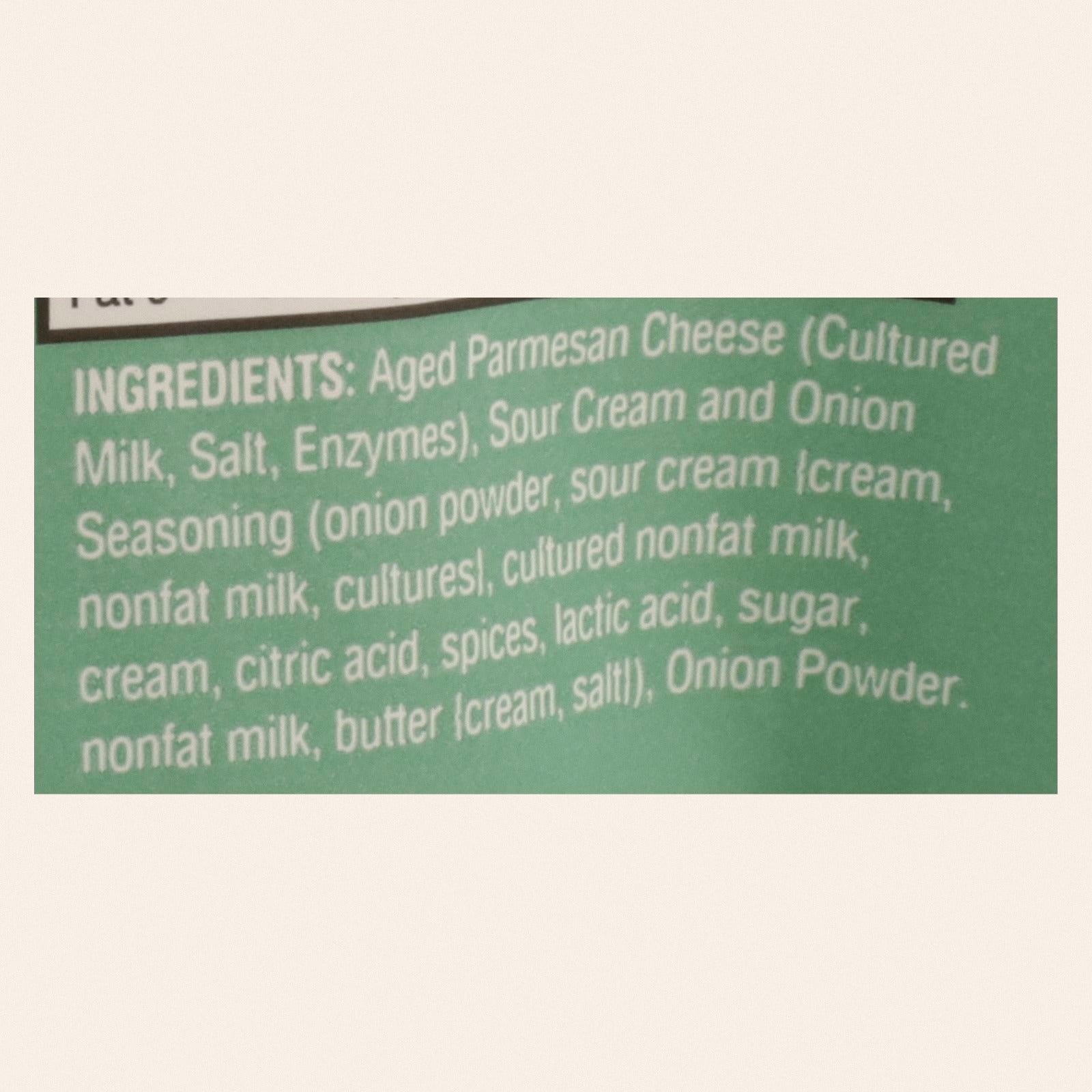 Parm Crisps - Parm Crisp Sour Cream & Onion - Case of 12 - 1.75 OZ - Back