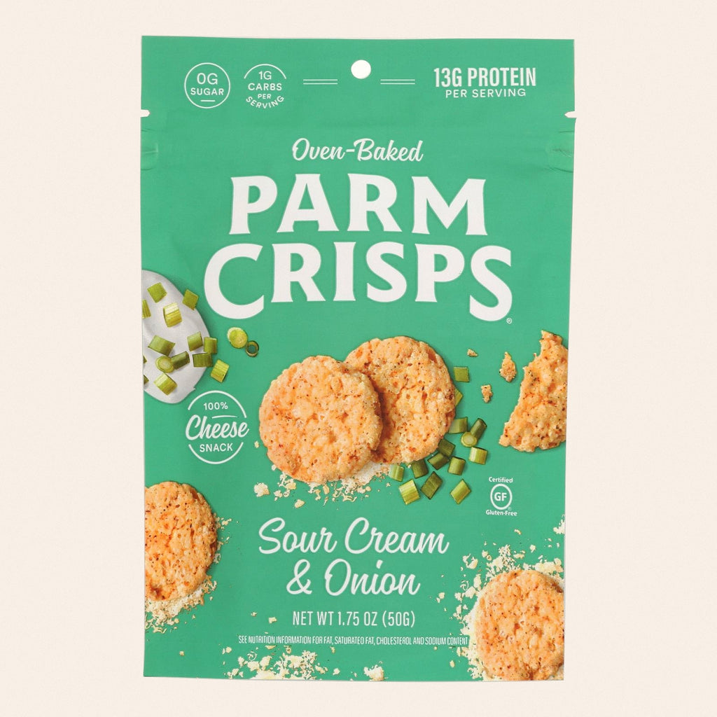 Parm Crisps - Parm Crisp Sour Cream & Onion - Case of 12 - 1.75 OZ - Front