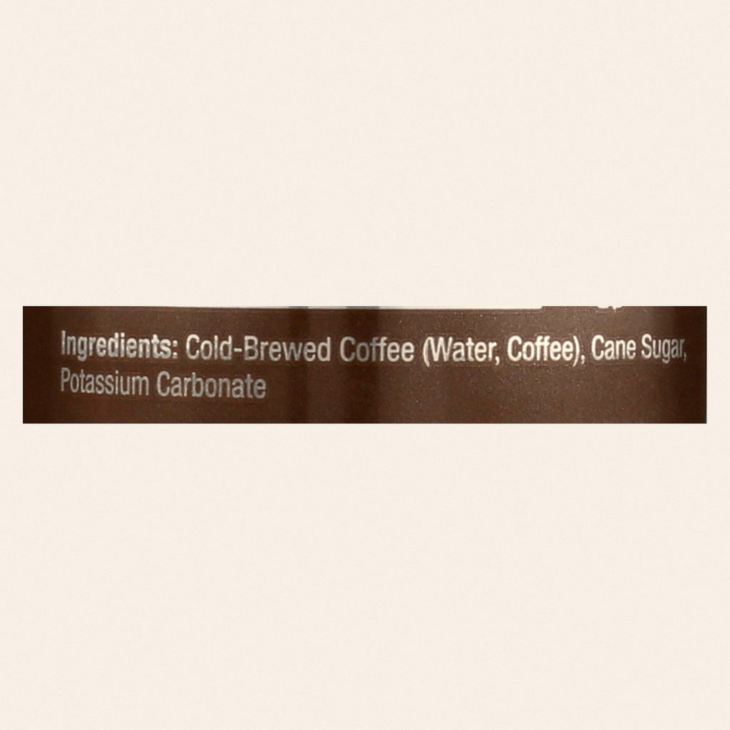 High Brew Cold-Brew Coffee, Black & Bold - Case of 12 - 8 FL OZ - Back