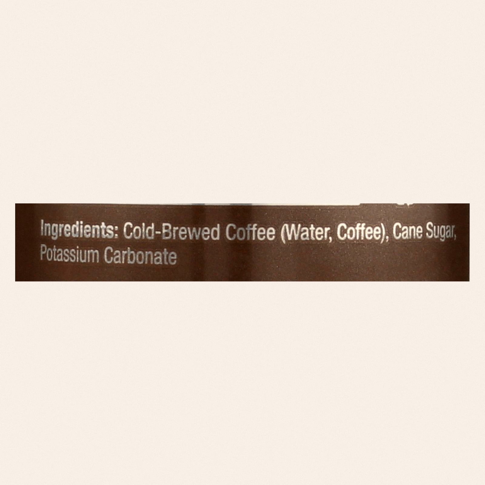 High Brew Cold-Brew Coffee, Black & Bold - Case of 12 - 8 FL OZ - Back
