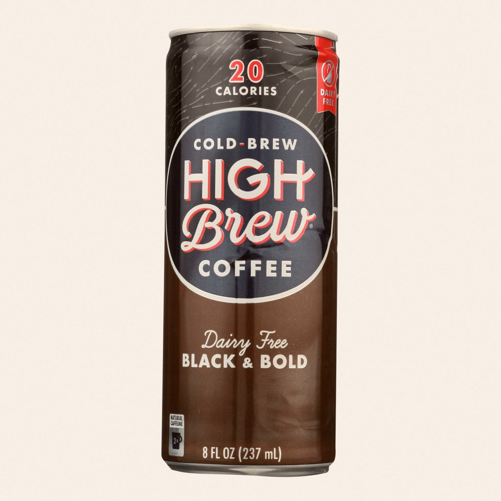 High Brew Cold-Brew Coffee, Black & Bold - Case of 12 - 8 FL OZ - Front