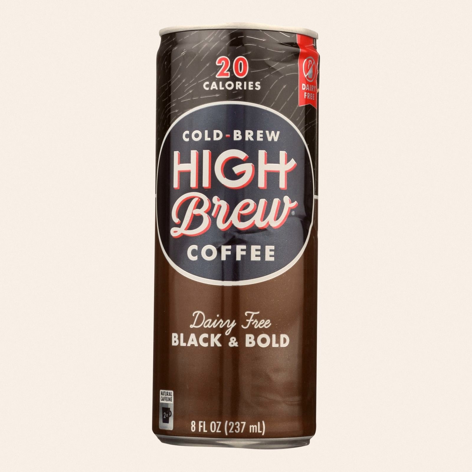 High Brew Cold-Brew Coffee, Black & Bold - Case of 12 - 8 FL OZ - Front