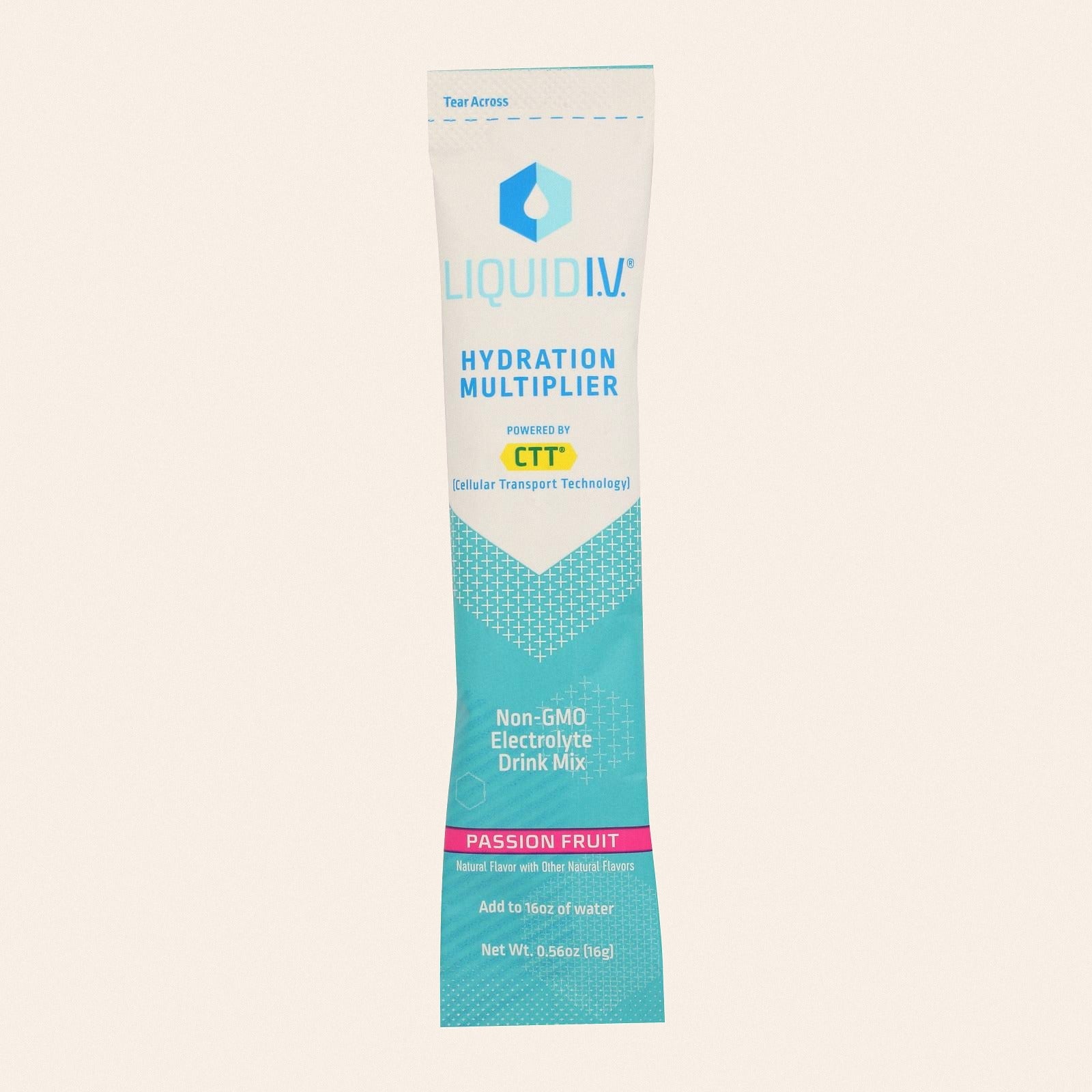 Liquid I.V. - Hydration Multiplier Passionfruit - Case of 8-.56 OZ - Front