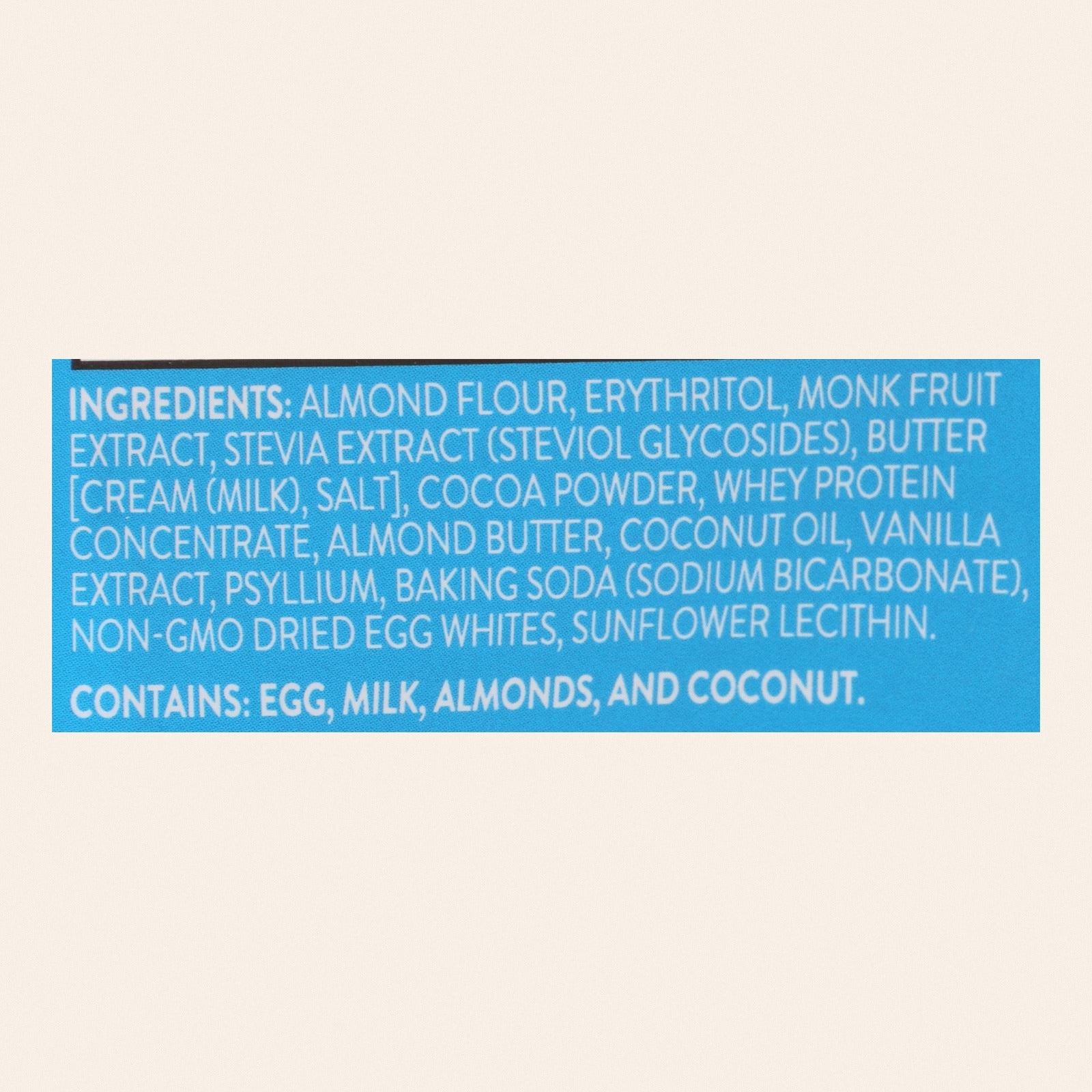 High Key - Cookie Brownie Keto - Case of 6-2 OZ - Back