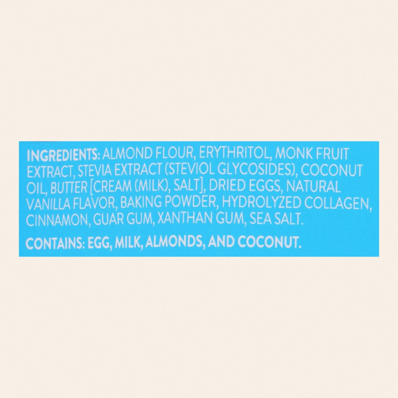 High Key - Cookie Snickerdoodle Keto - Case of 6-2 OZ - Back