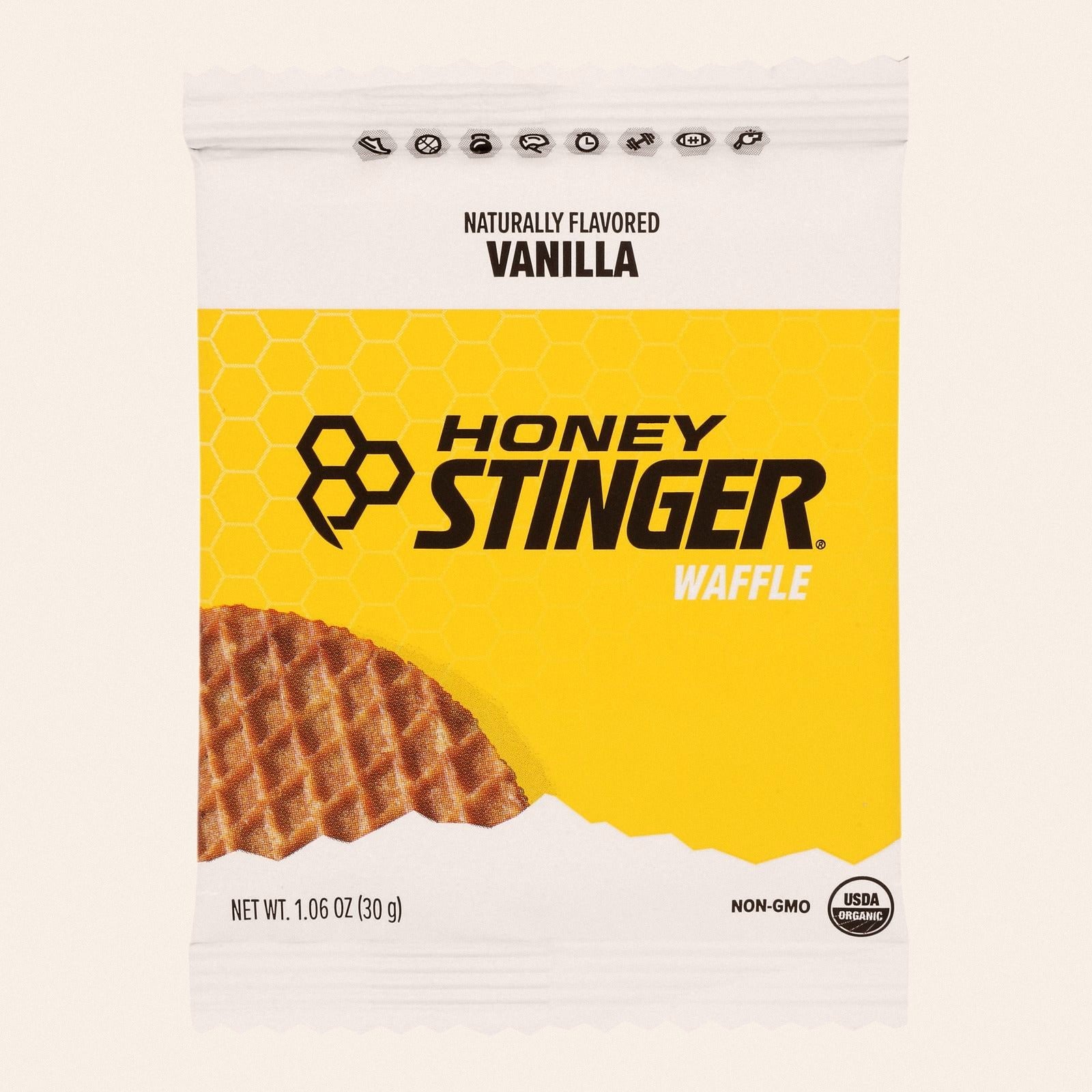 Honey Stinger - Honey Stinger Waffle Vanilla - Case of 12-1.06 OZ - Front