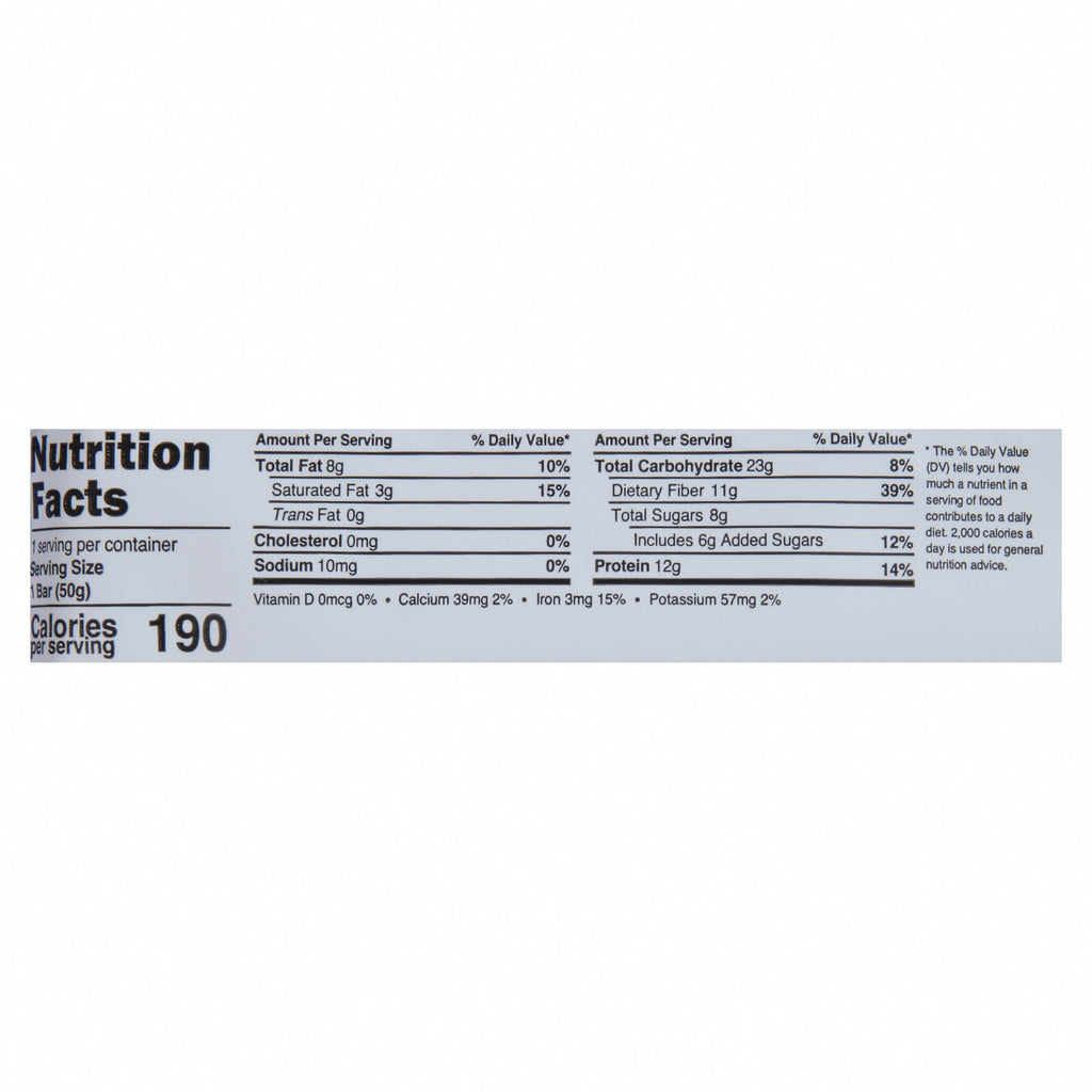 Trubar - Bar Donuts - Case of 12-1.76 OZ - Nutrition Facts