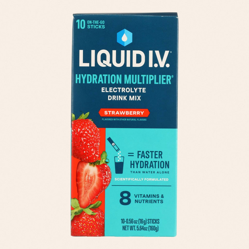 Liquid I.V. - Drink Mix Strawberry 10ct - 1 Each - 5.65 OZ - Front