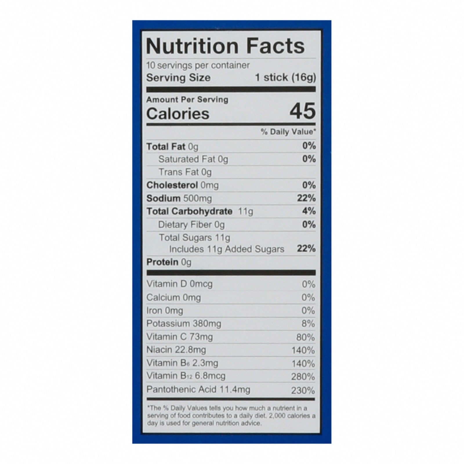 Liquid I.V. - Drink Mix Strawberry 10ct - 1 Each - 5.65 OZ - Nutrition Facts