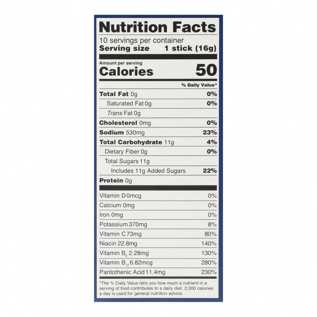 Liquid I.V. - Drink Mix Watermelon 10ct - EA of 1-5.65 OZ - Nutrition Facts