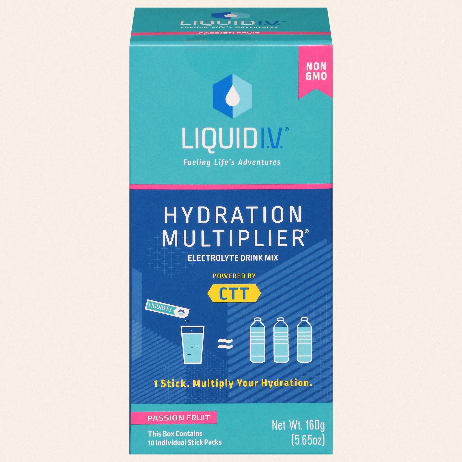 Liquid I.V. - Drink Mix Passionfruit 10ct - 1 Each - 5.65 OZ - Front