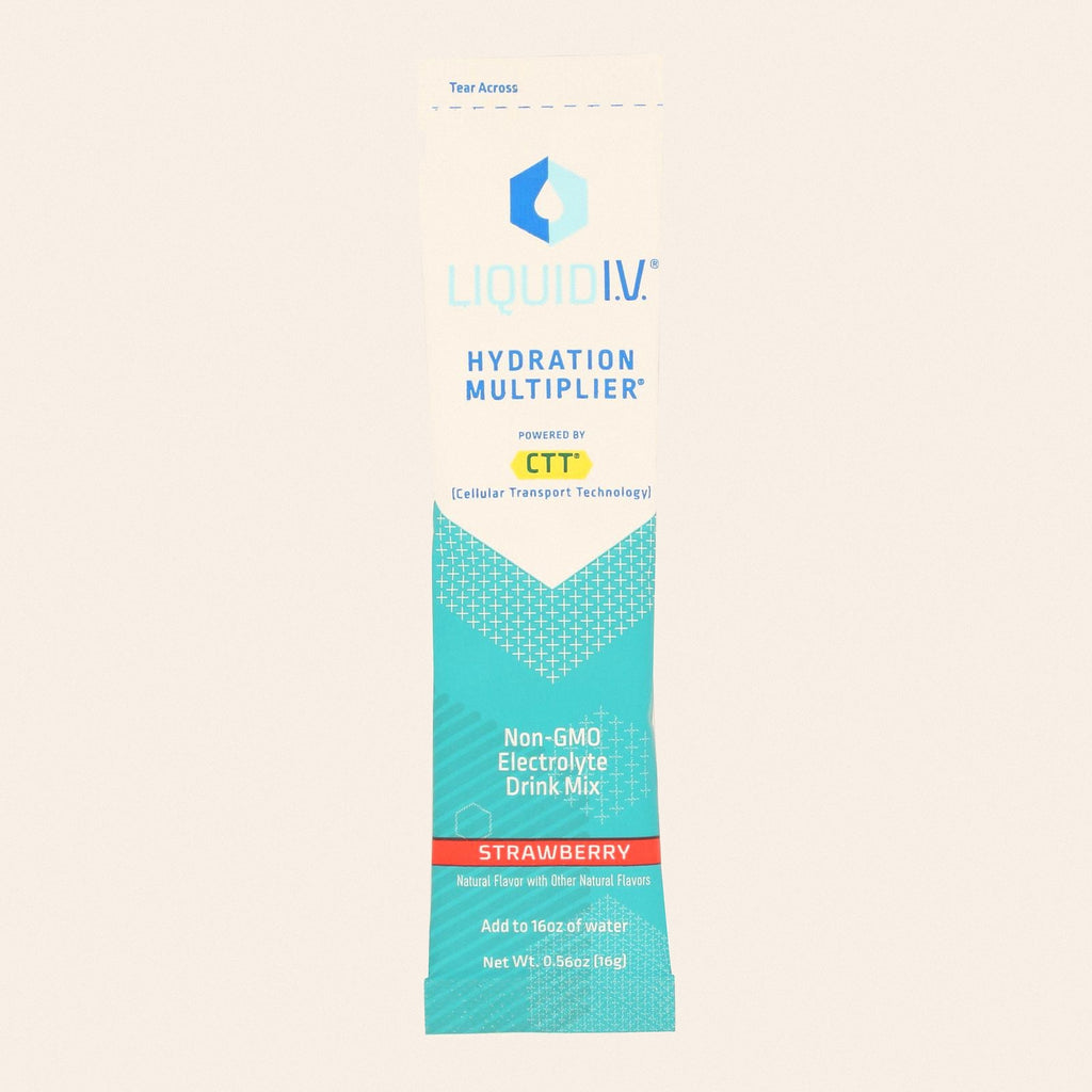 Liquid I.V. - Drink Mix Strawberry Single - CS of 8-.56 OZ - Front